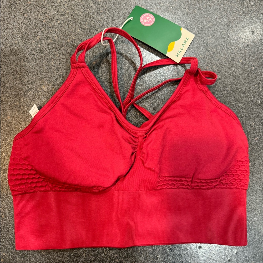 HALARA Vibrant Red Sports Bra